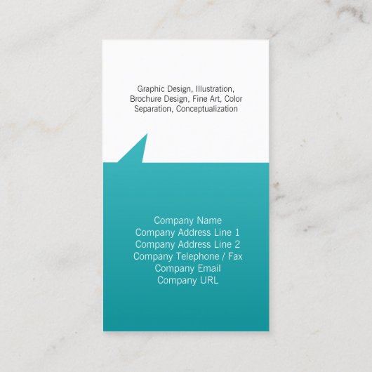 シンプル名刺ポイントの幾何形状 名刺 (裏面)