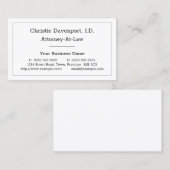 シンプル名刺及び名刺書 名刺 (正面/裏面)