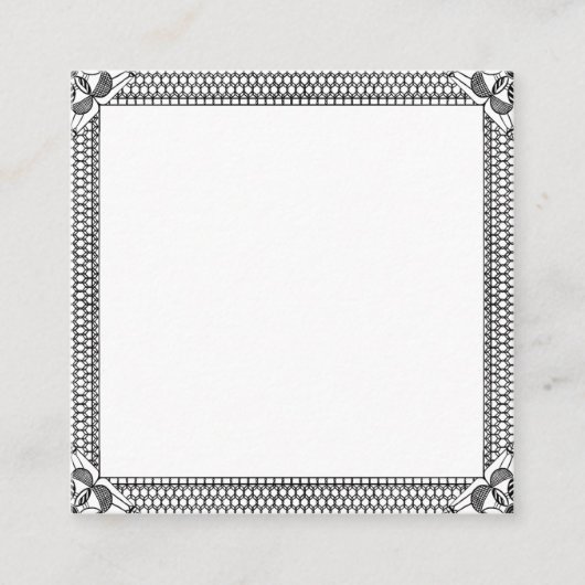 シンプル名刺 スクエア名刺 (正面)