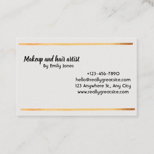 シンプル名刺 名刺 (裏面)