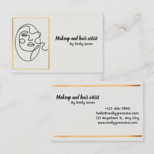 シンプル名刺 名刺 (正面/裏面)