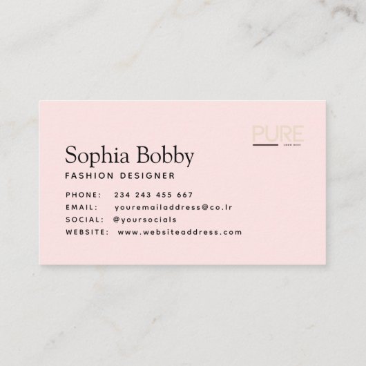 シンプル名刺 名刺 (裏面)