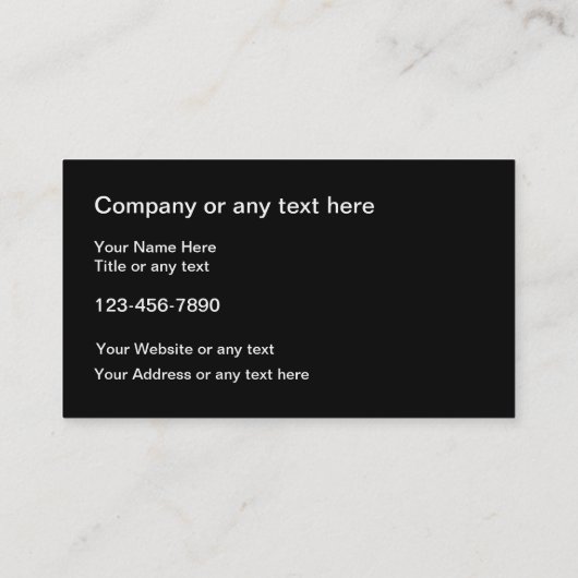 シンプル名刺 名刺 (裏面)