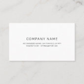 シンプル名刺 名刺 (裏面)