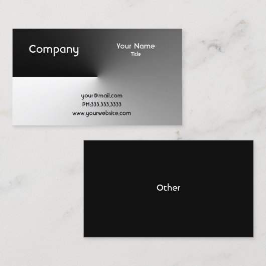 シンプル名刺 名刺 (正面/裏面)