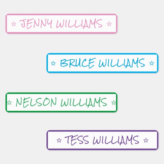 シンプル名前をカスタムするスターアパレルアイアンオン ラベル (グループ)