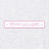 シンプル名前をカスタムするスターアパレルアイアンオン ラベル (デザイン1)