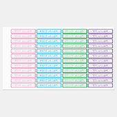 シンプル名前をカスタムするスターアパレルアイアンオン ラベル (シート)