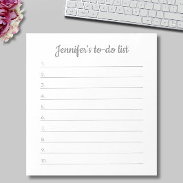 シンプル名前をカスタムするパーソナライズされたTo Doリスト ノートパッド