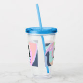 シンプル名前を付けミニマルて写真パステル絵を描ef. アクリルタンブラー (左)