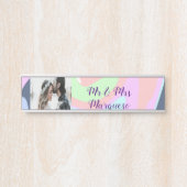 シンプル名前を付けミニマルて写真パステル絵を描ef. サインプレート (正面)