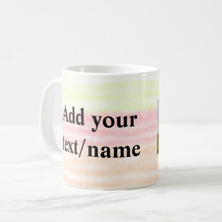 シンプル名前ミニマルを追加します。 コーヒーマグカップ