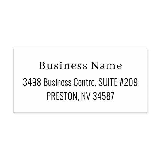 シンプル名差出人住所 セルフインキングスタンプ (デザイン)