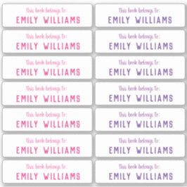 シンプル名札名ステッカー シール