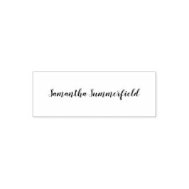 シンプル名署名のビジネスクリプカスタムト セルフインキングスタンプ