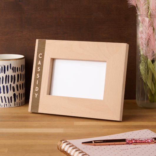 シンプル名 レーザー彫刻フレーム (左)