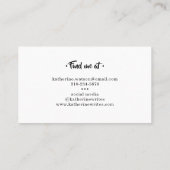 シンプル名(白黒ミニマル) 名刺 (裏面)