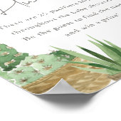 シンプル吸汁性乳房付き狩りベビーシャワー ポスター (角)