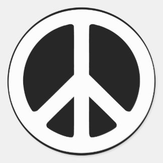 シンプル和平標識 ラウンドシール
