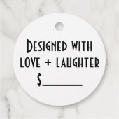 シンプル商品小売商品価格ラベル フェイバータグ (裏面)