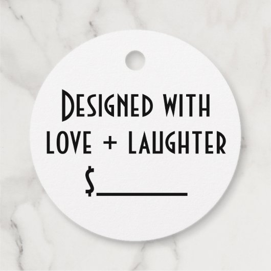 シンプル商品小売商品価格ラベル フェイバータグ (裏面)