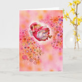 シンプル喜び – ハッピーフラワーアフタヌーングリーティングカード カード (黄色い花)