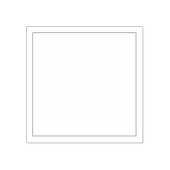 シンプル四角の輪郭がパーソナライズされたある ラバースタンプ (インプリント)