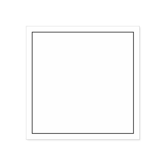 シンプル四角の輪郭がパーソナライズされたある ラバースタンプ (インプリント)