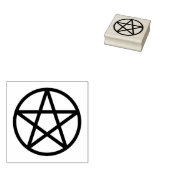 シンプル図星形五角形 ラバースタンプ (押印)