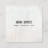 シンプル国素朴白木名刺 スクエア名刺 (正面)