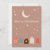 シンプル地球トーン楽しいクリスマス シーズンカード (正面)