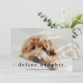 シンプル型おもしろいペットのクリスマス シーズンカード (スタンド正面)