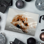 シンプル型おもしろいペットのクリスマス シーズンカード