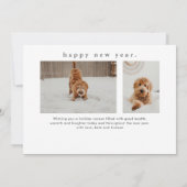 シンプル型おもしろいペットのクリスマス シーズンカード (裏面)