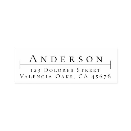 シンプル型エレガント差出人住所 セルフインキングスタンプ (デザイン)