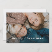 シンプル型フォトメリークリスマス シーズンカード (正面)
