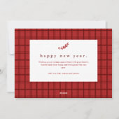 シンプル型フォトメリークリスマス シーズンカード (裏面)