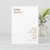 シンプル型モダンブライダルシャワー 招待状 (スタンド正面)