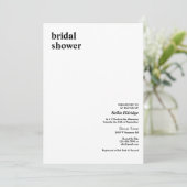 シンプル型モダンブライダルシャワー 招待状 (スタンド正面)
