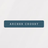 シンプル型防水名 ラベル (デザイン1)