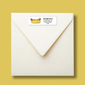 シンプル基本ホットドッグスタイリッシュ ラベル