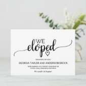 シンプル墨書落ち告知 案内状 (スタンド正面)