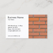 シンプル壁建築建物業 名刺 (正面)