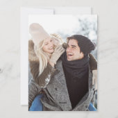 シンプル声明メリークリスマスツーフォト シーズンカード (裏面)