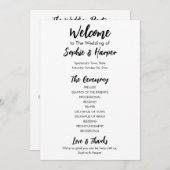 シンプル多用途モダン黒カジュアルと白 プログラム (正面/裏面)