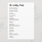 シンプル多用途モダン黒カジュアルと白 プログラム (裏面)