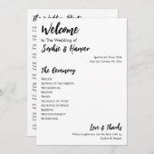 シンプル多用途モダン黒カジュアルと白 プログラム (正面/裏面)