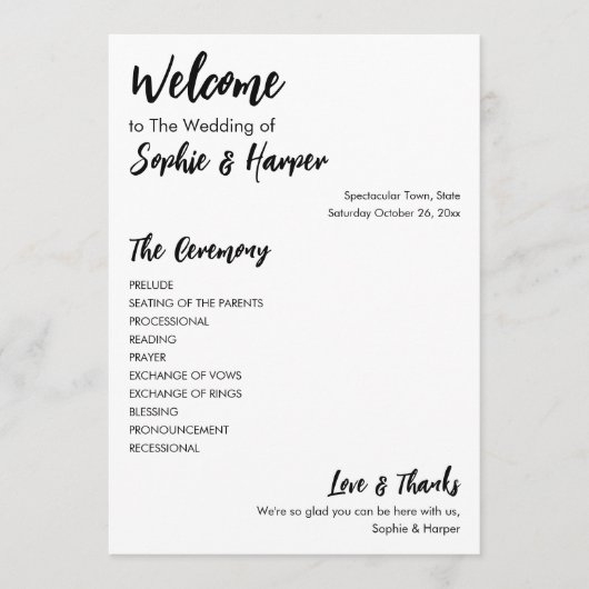 シンプル多用途モダン黒カジュアルと白 プログラム (正面)