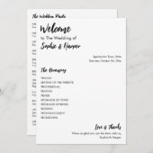 シンプル多用途モダン黒カジュアルと白 プログラム (正面/裏面)