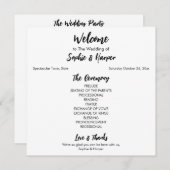 シンプル多用途モダン黒カジュアルと白 プログラム (正面/裏面)